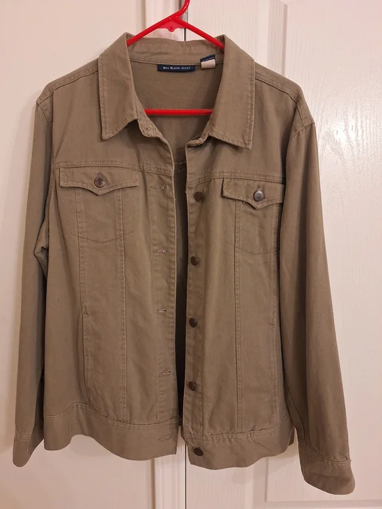 Bill Blass Woman's Jean Jacket in Khaki - Picture 1 of 6